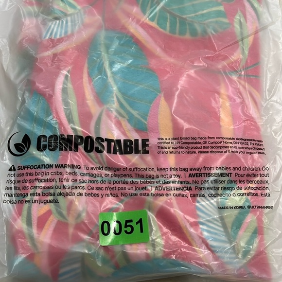 Rose + Olive Tropical Halter‎ Top Blouse XS - Picture 9 of 9